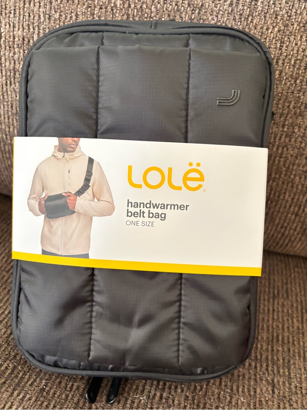 Lole Black Handwarmer Belt Bag